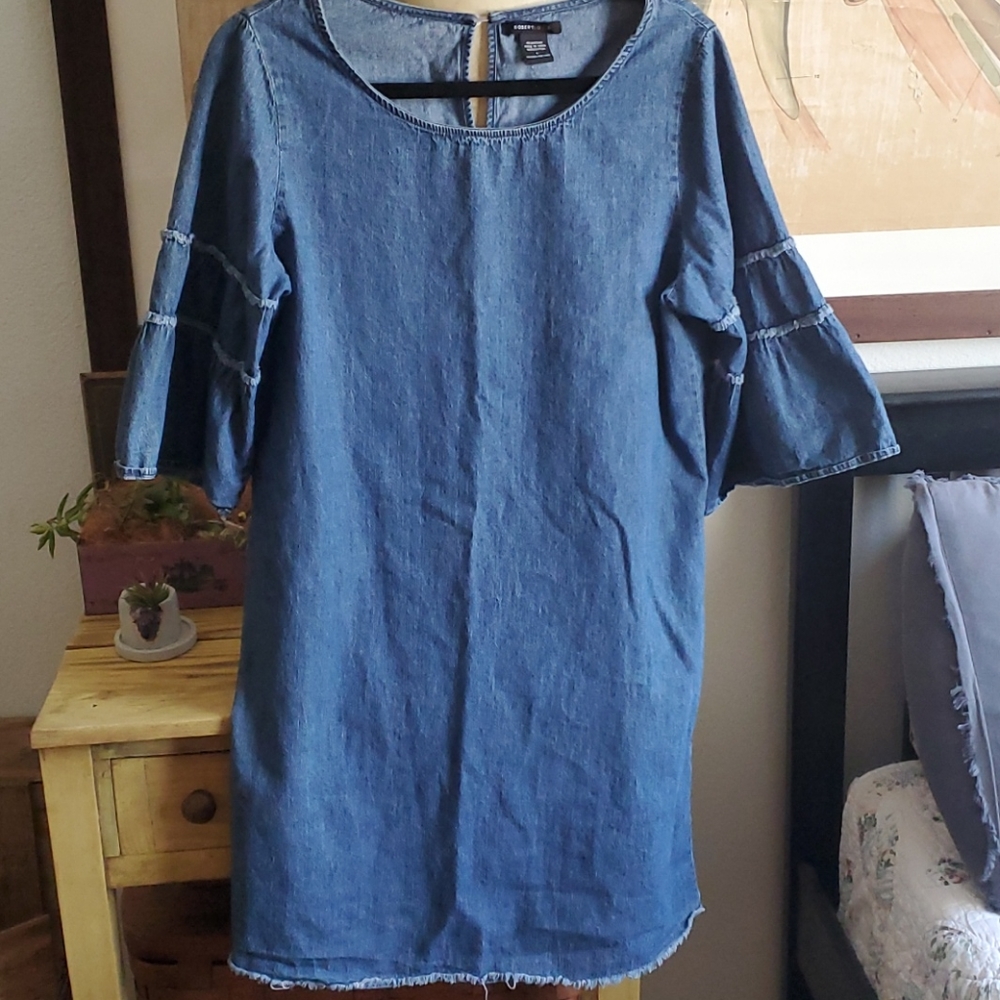 Robert Louis Denim Midi Dress in Blue